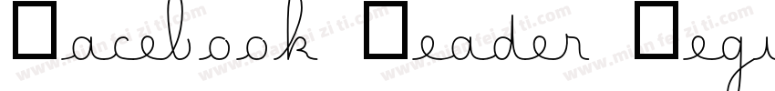 Facebook Reader Regular字体转换
